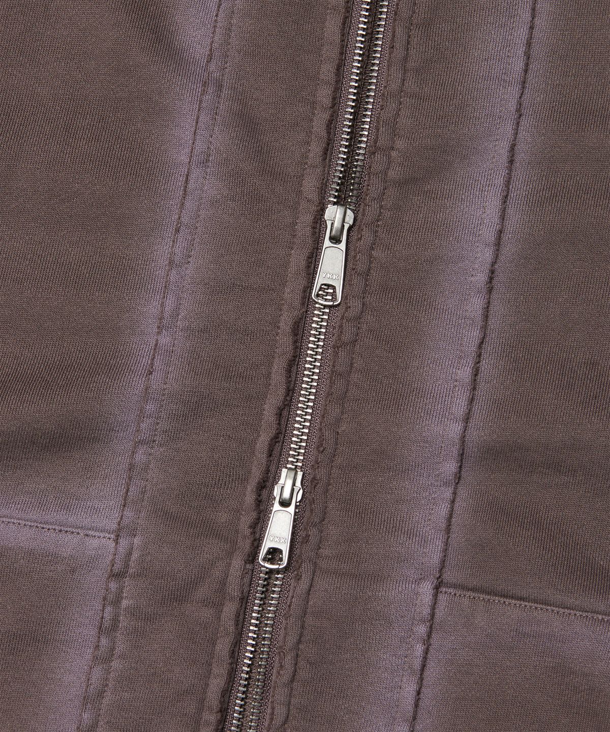 노매뉴얼(NOMANUAL) AFTER HOODED ZIP-UP - WASHED BROWN
