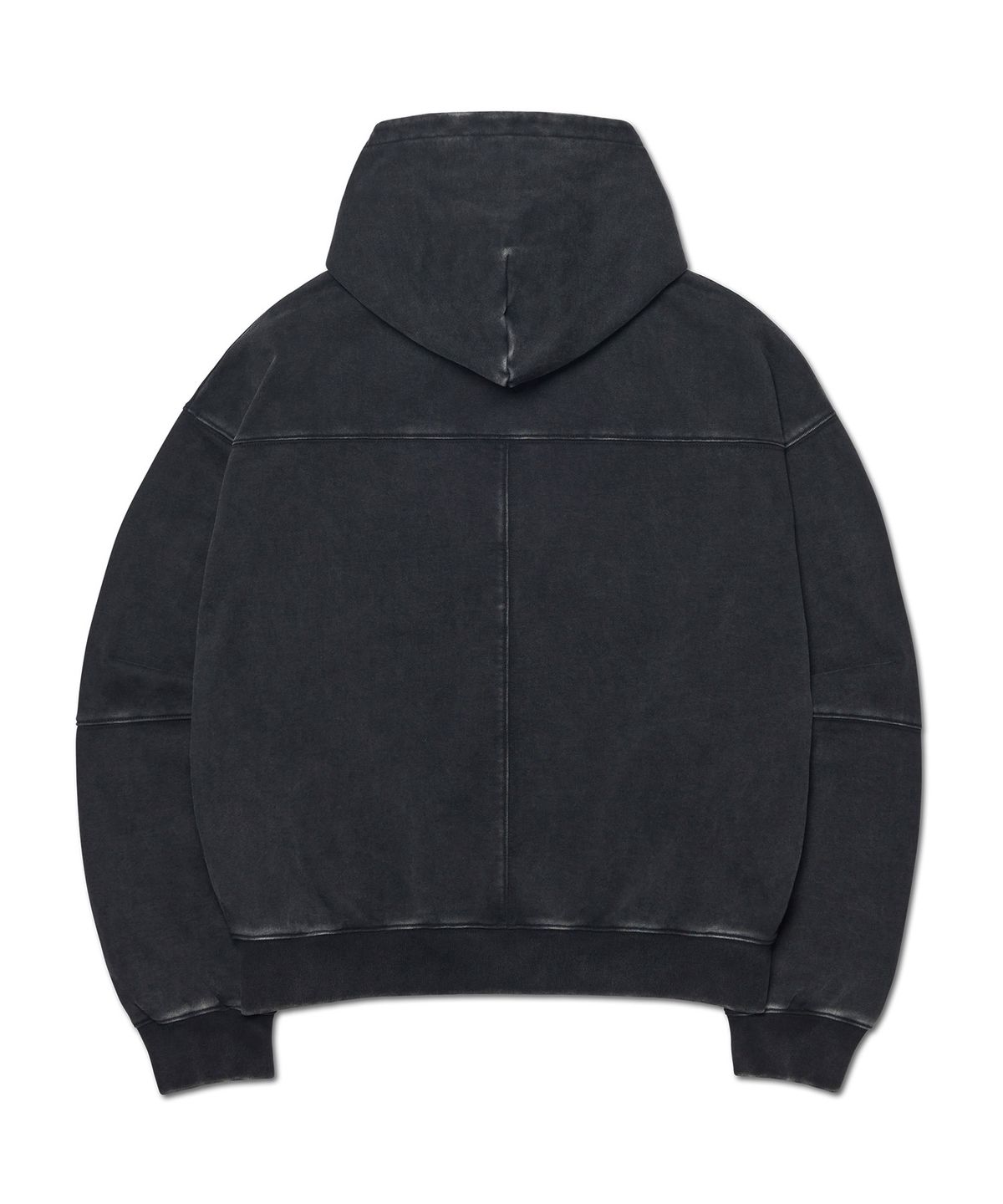 노매뉴얼(NOMANUAL) C.A VINTAGE HOODED ZIP-UP - WASHED BLACK