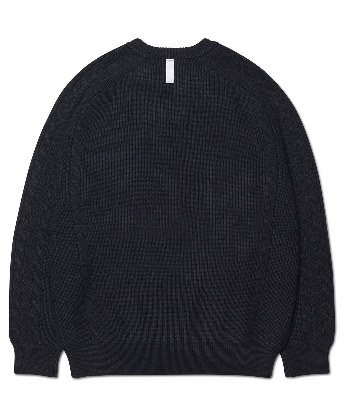 노매뉴얼(NOMANUAL) ANOMALY KNIT ZIP-UP - BLACK