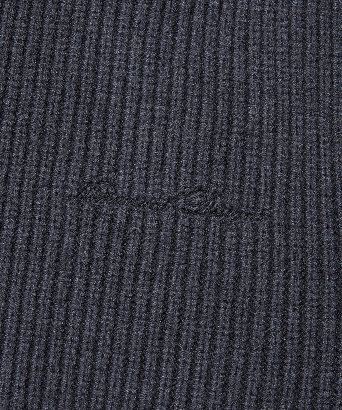 노매뉴얼(NOMANUAL) ANOMALY KNIT ZIP-UP - CHARCOAL
