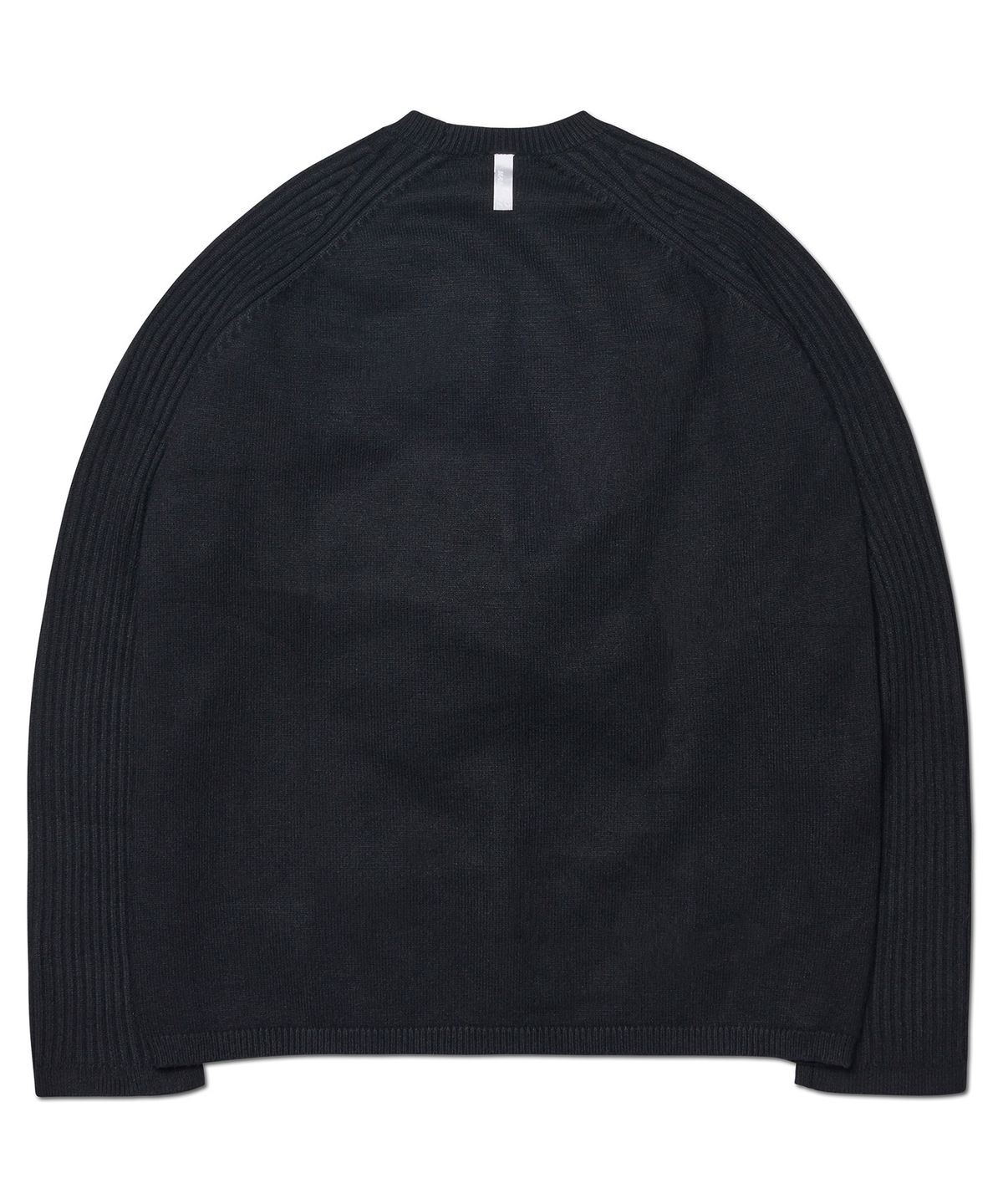 노매뉴얼(NOMANUAL) DOUBLE ECHO WOOL KNIT - BLACK