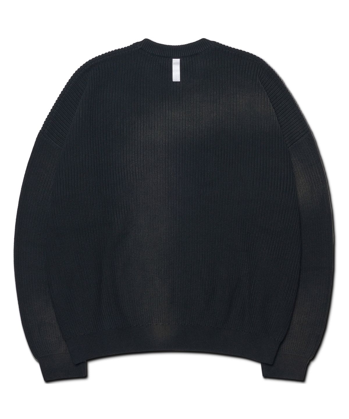 노매뉴얼(NOMANUAL) SPRAY DYEING KNIT - BLACK