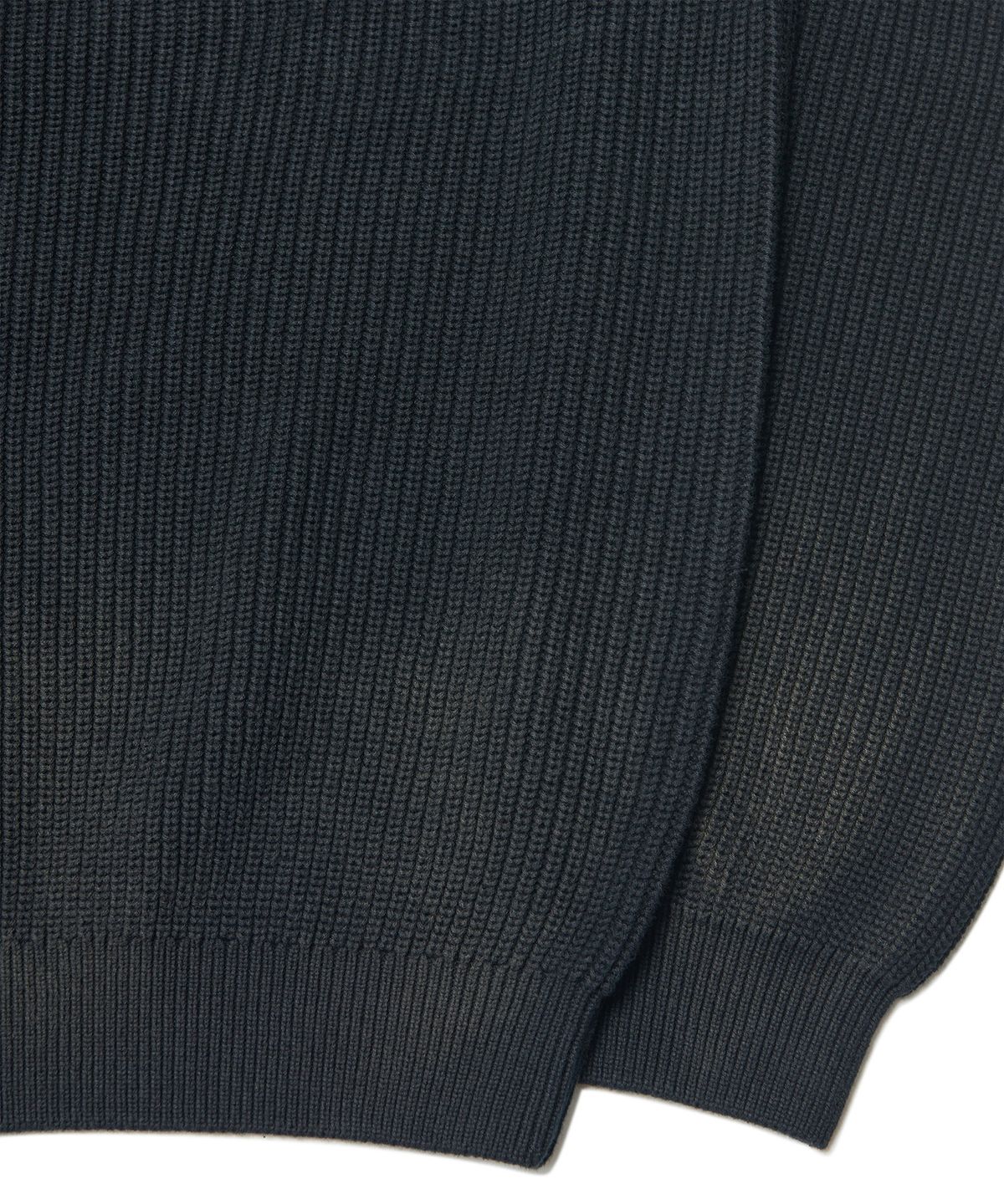 노매뉴얼(NOMANUAL) SPRAY DYEING KNIT - BLACK