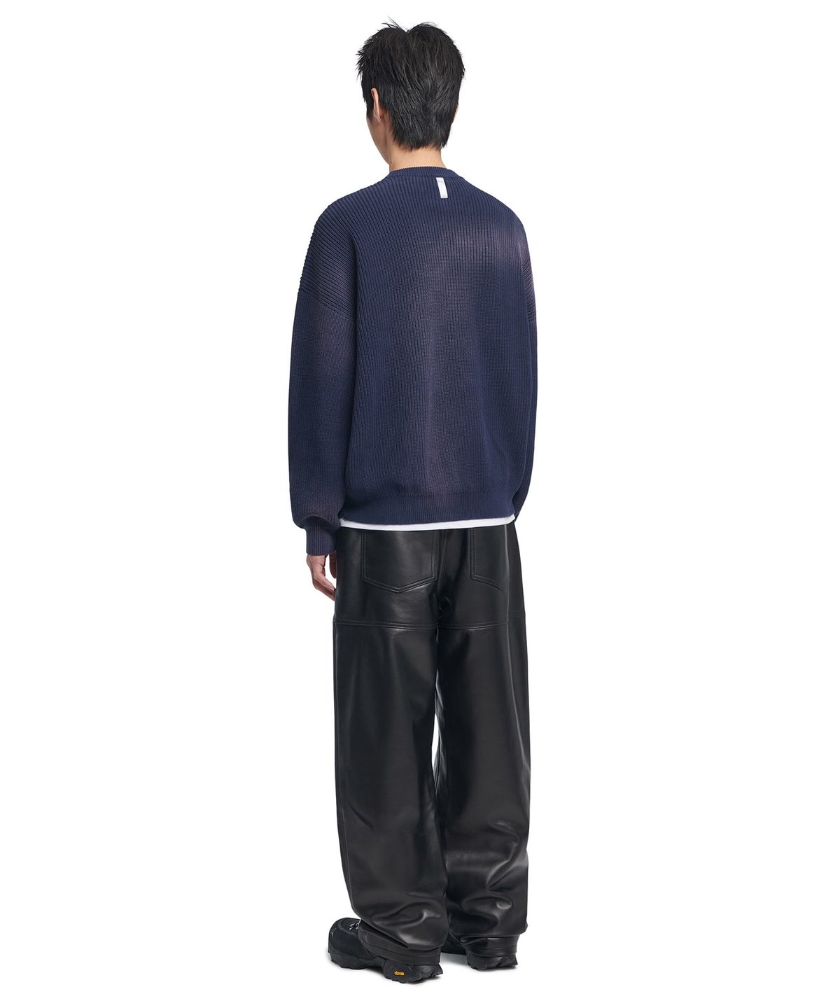 노매뉴얼(NOMANUAL) SPRAY DYEING KNIT - NAVY