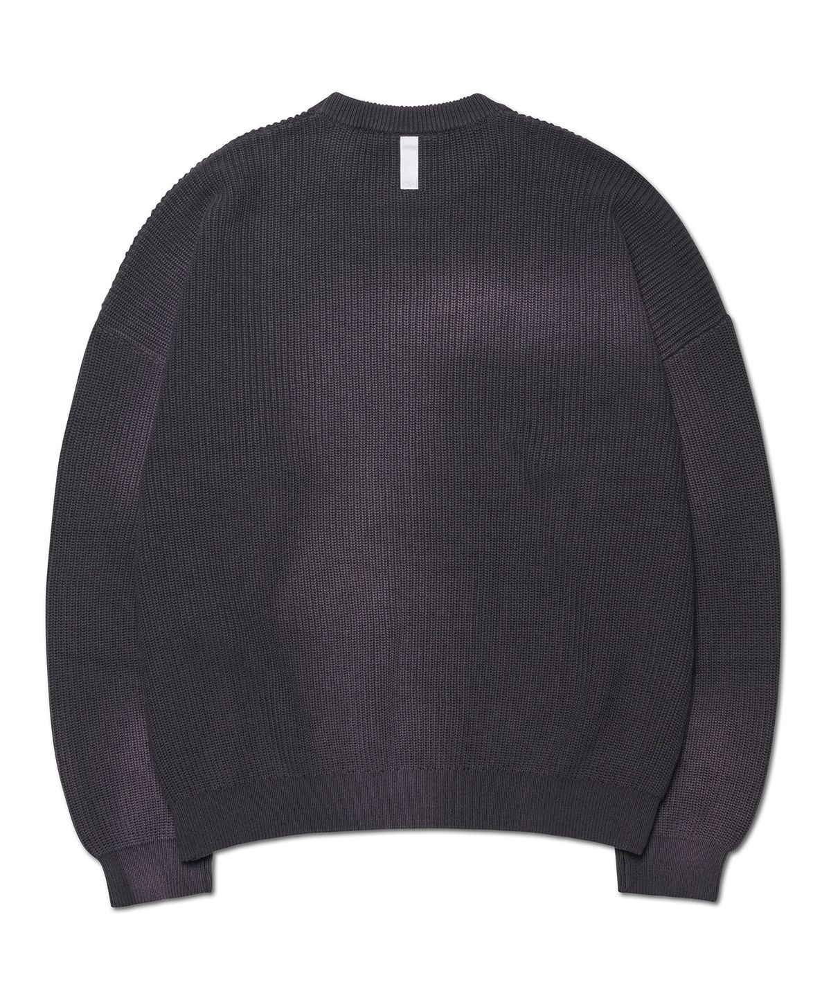 노매뉴얼(NOMANUAL) SPRAY DYEING KNIT - CHARCOAL