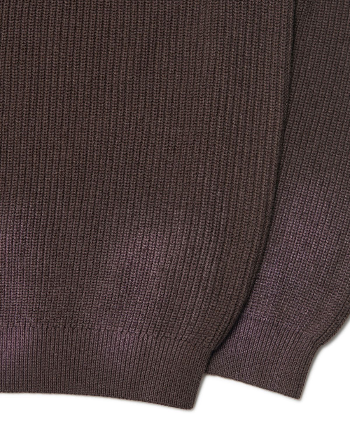 노매뉴얼(NOMANUAL) SPRAY DYEING KNIT - BROWN