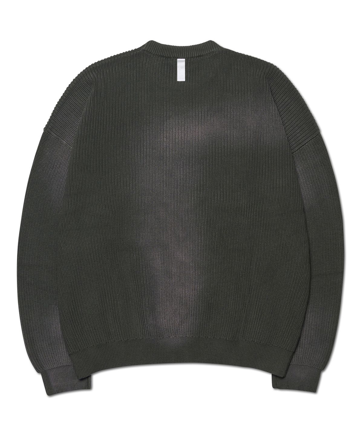 노매뉴얼(NOMANUAL) SPRAY DYEING KNIT - KHAKI