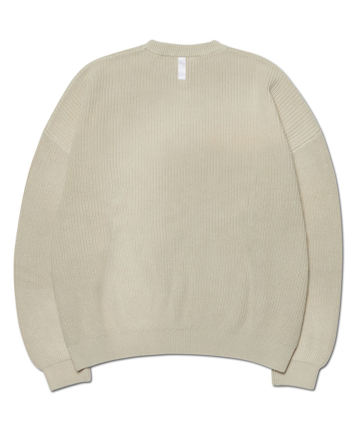 노매뉴얼(NOMANUAL) SPRAY DYEING KNIT - BEIGE
