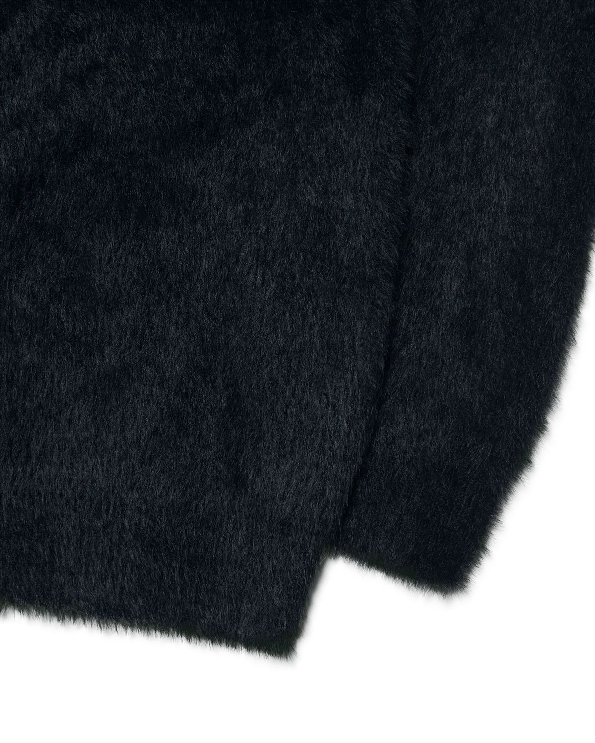 노매뉴얼(NOMANUAL) FUZZ HAIRY KNIT - BLACK