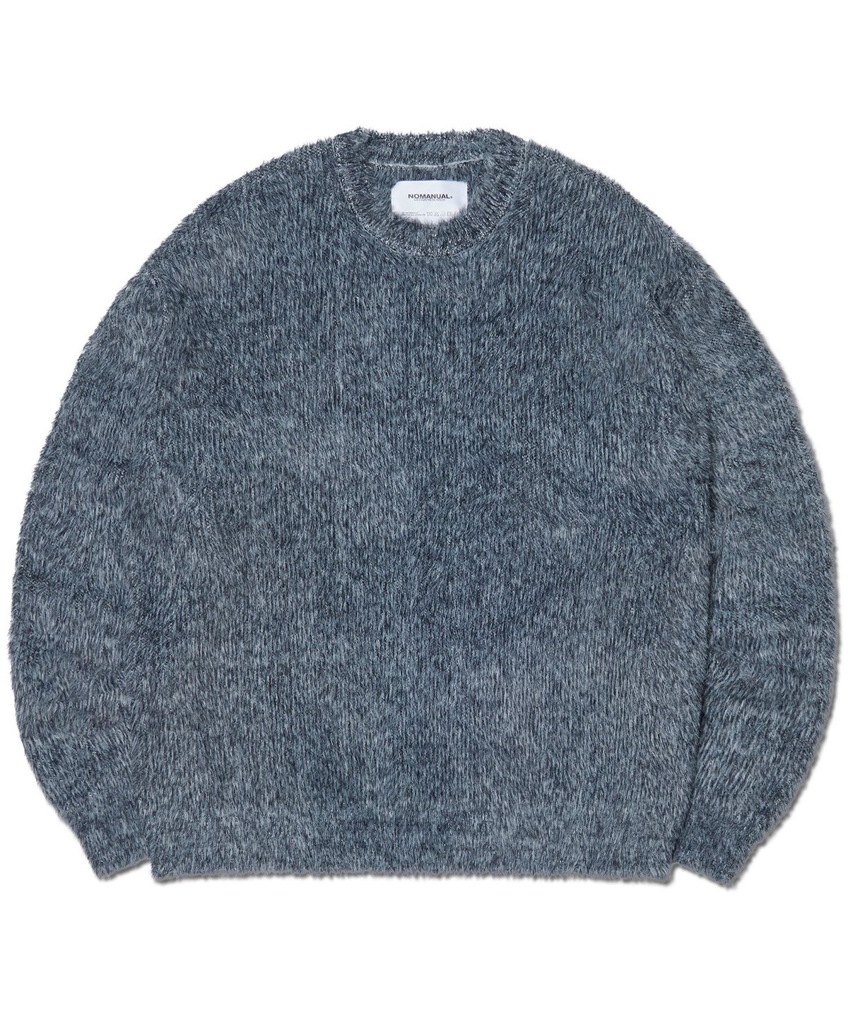 노매뉴얼(NOMANUAL) FUZZ HAIRY KNIT - MELANGE