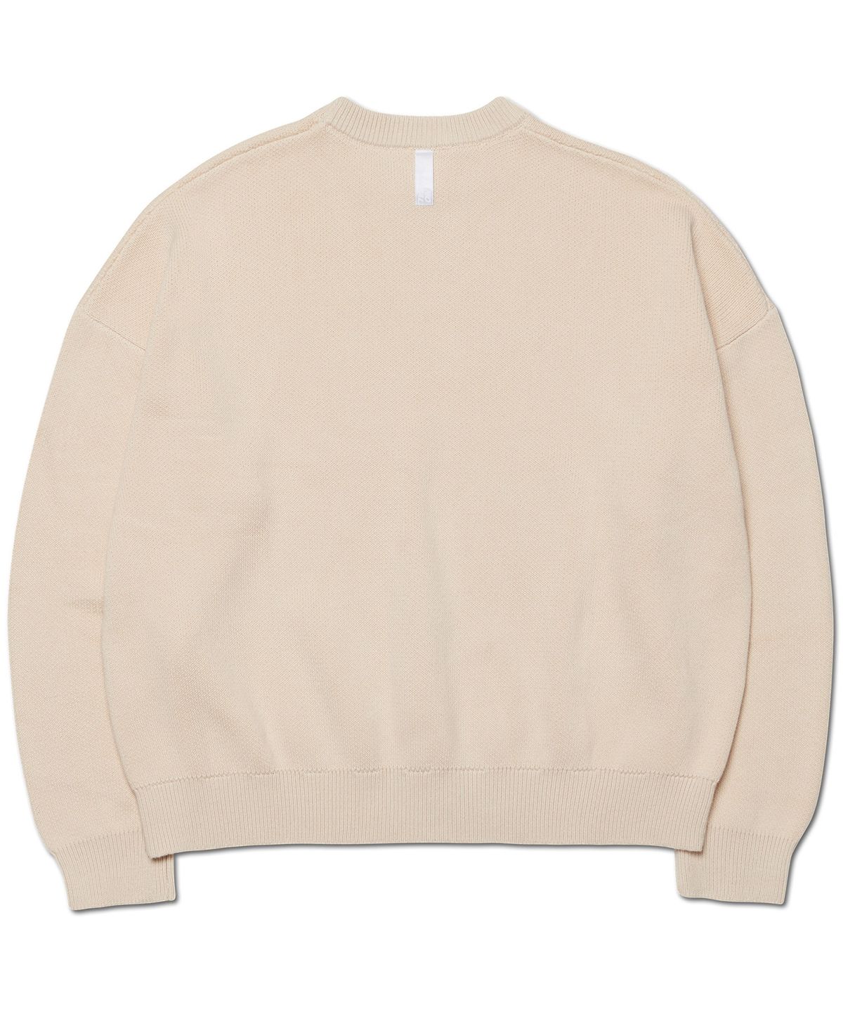 노매뉴얼(NOMANUAL) RAW JACQUARD KNIT - BEIGE