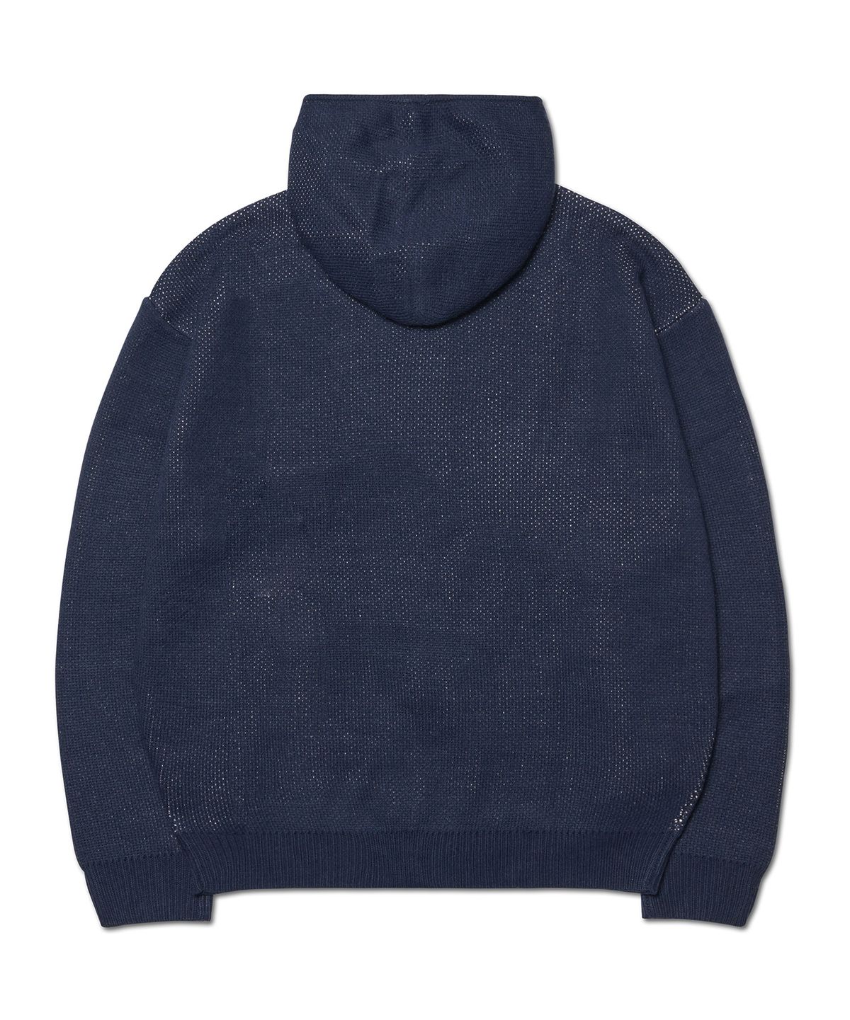 노매뉴얼(NOMANUAL) NM SKULL HAND COWICHAN HOODED ZIP-UP - NAVY