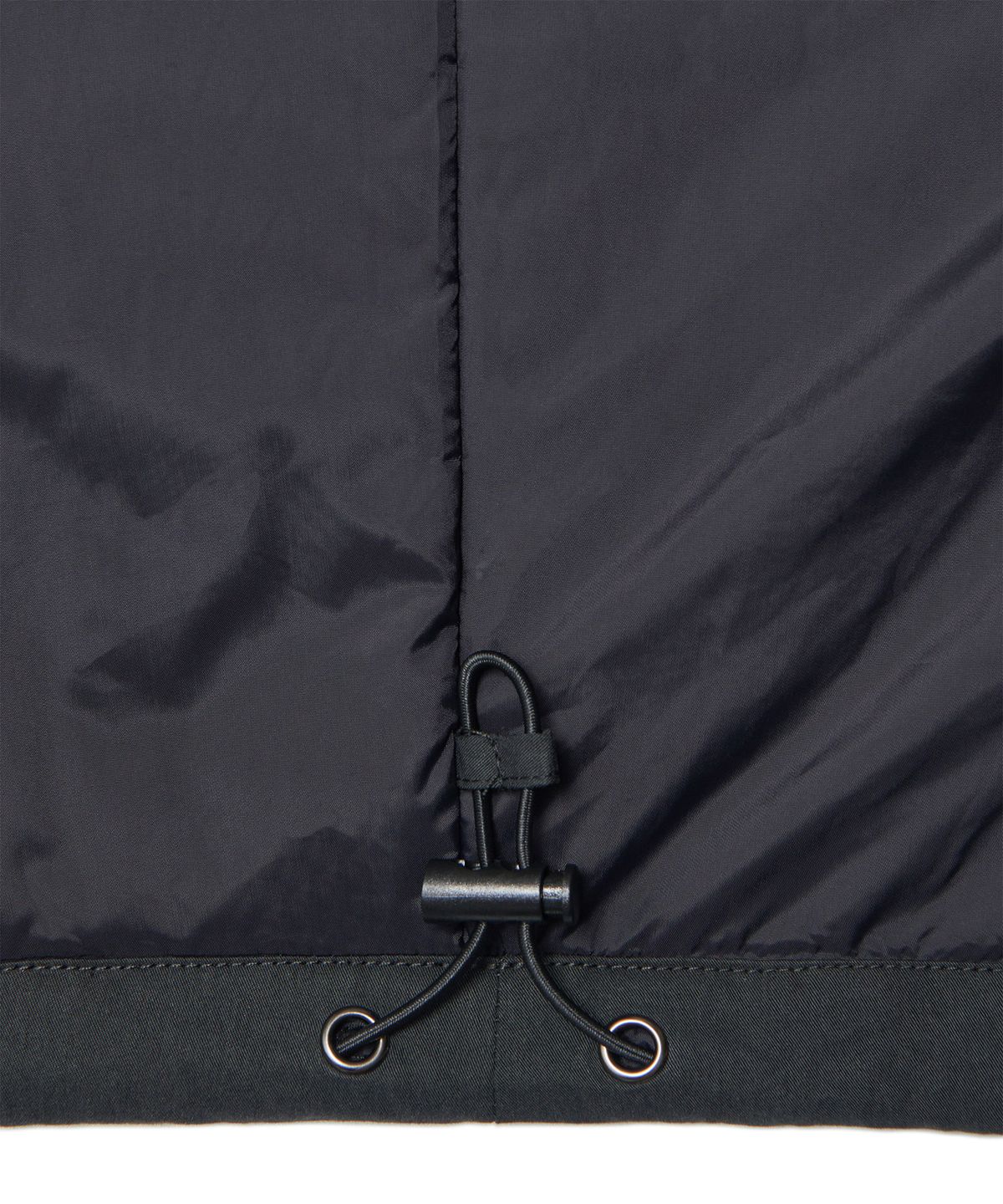 노매뉴얼(NOMANUAL) DETACHABLE HOODED VEST - BLACK