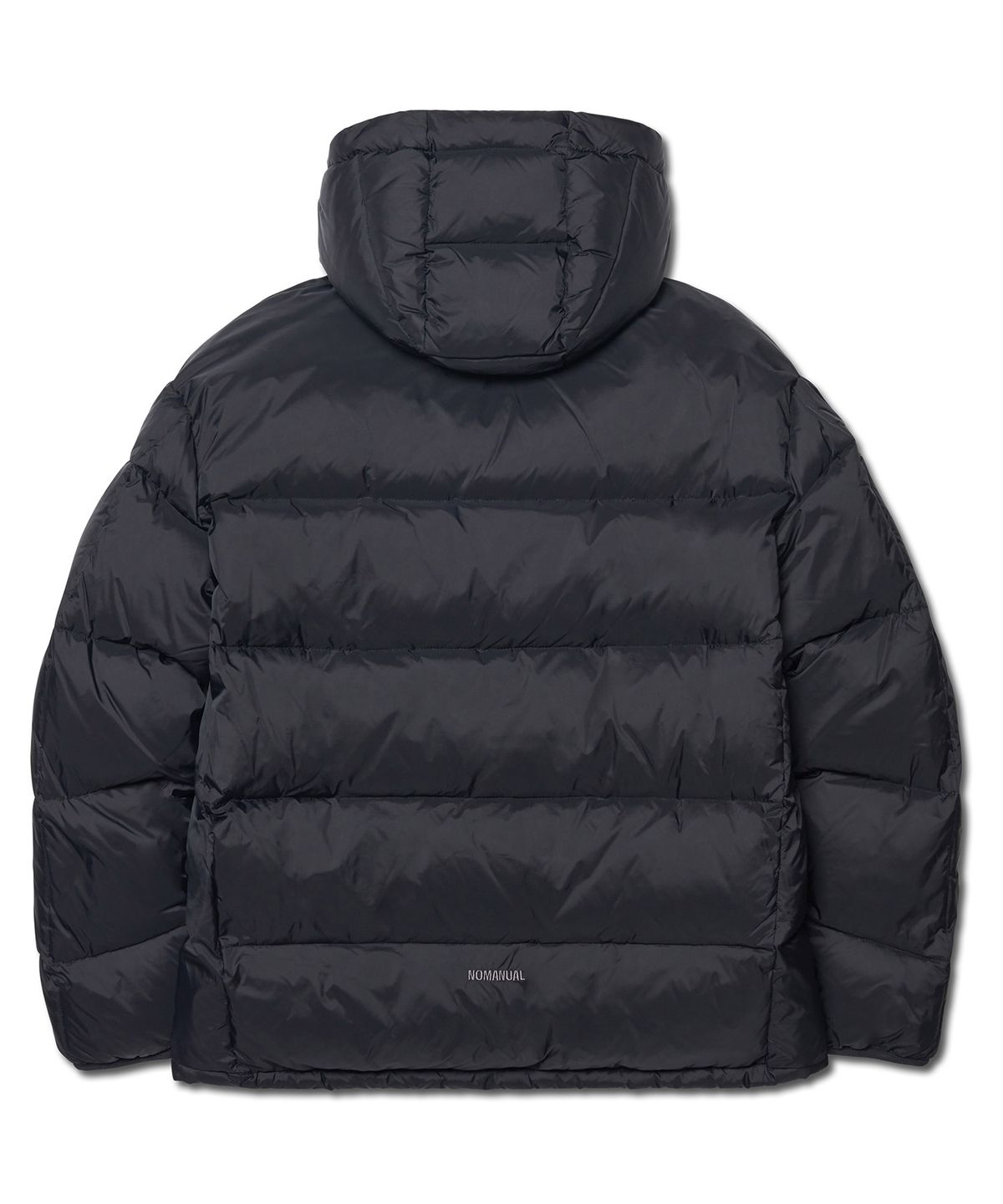 노매뉴얼(NOMANUAL) EMBER HOODED DUCK DOWN - BLACK
