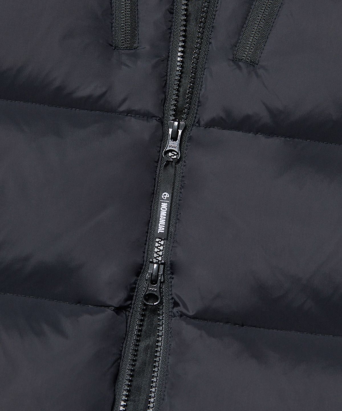 노매뉴얼(NOMANUAL) EMBER HOODED DUCK DOWN - BLACK
