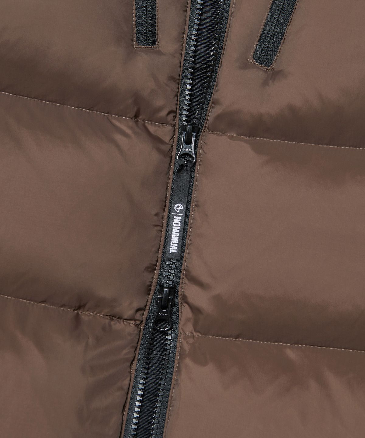 노매뉴얼(NOMANUAL) EMBER HOODED DUCK DOWN - DEEP BROWN