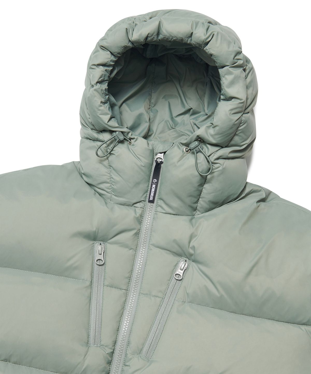 노매뉴얼(NOMANUAL) EMBER HOODED DUCK DOWN - PALE KHAKI