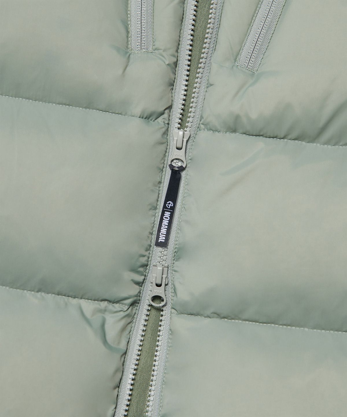 노매뉴얼(NOMANUAL) EMBER HOODED DUCK DOWN - PALE KHAKI
