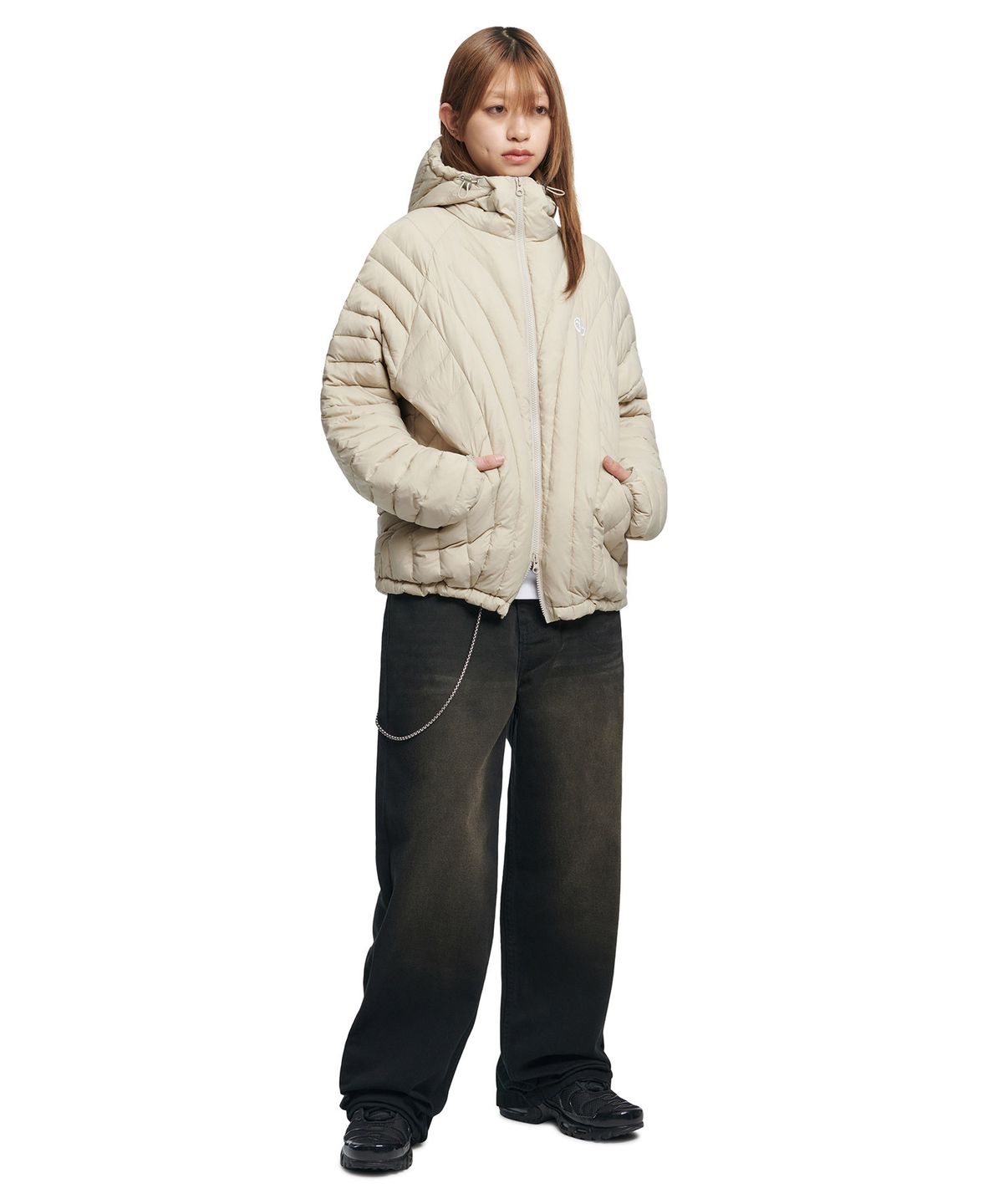 노매뉴얼(NOMANUAL) NUBES LIGHT DUCK DOWN - SAND BEIGE