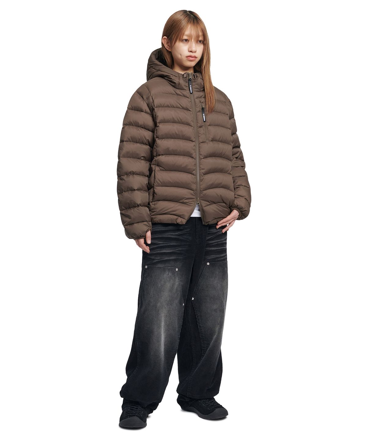 노매뉴얼(NOMANUAL) CREST LIGHT DUCK DOWN - DEEP BROWN