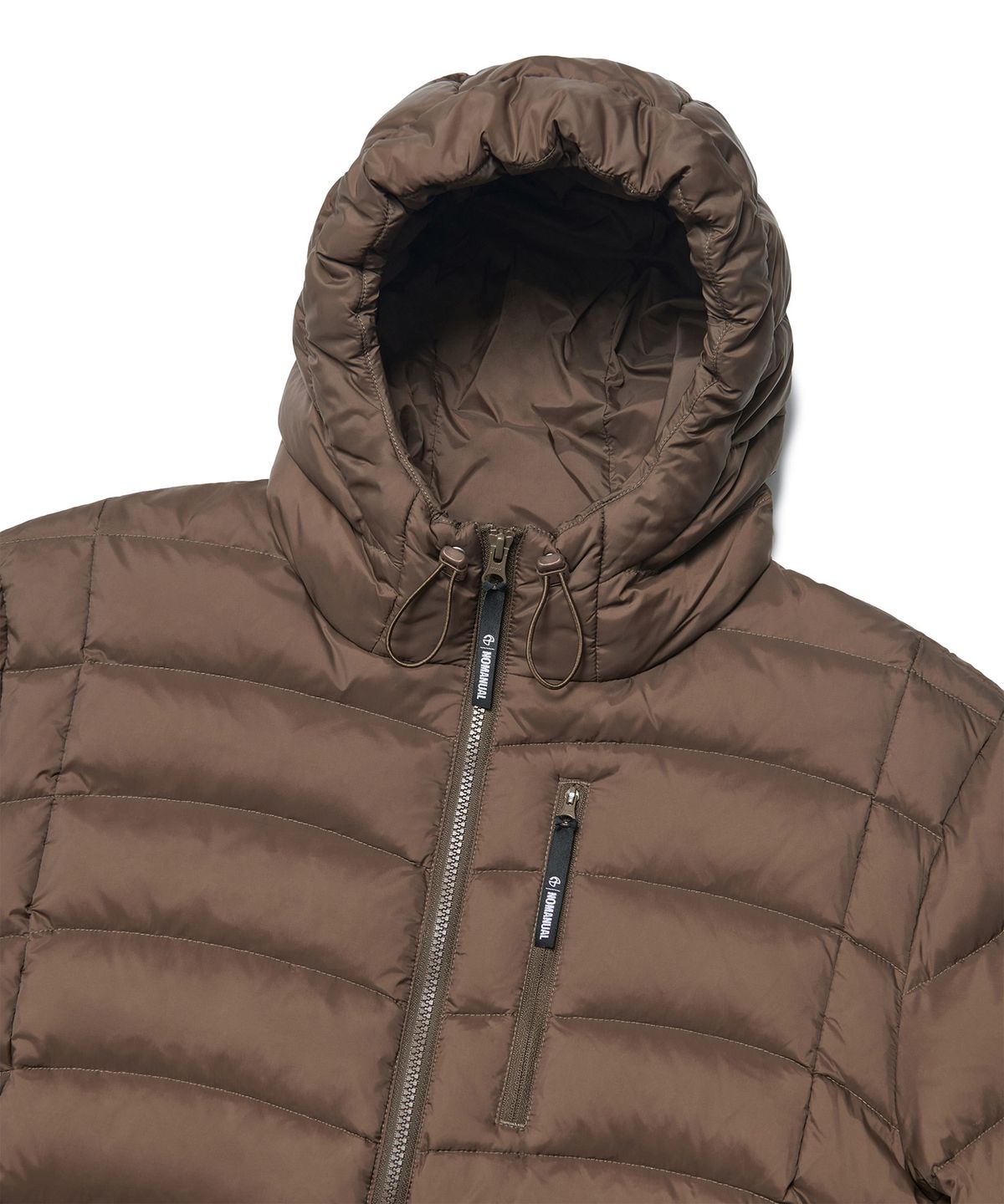 노매뉴얼(NOMANUAL) CREST LIGHT DUCK DOWN - DEEP BROWN