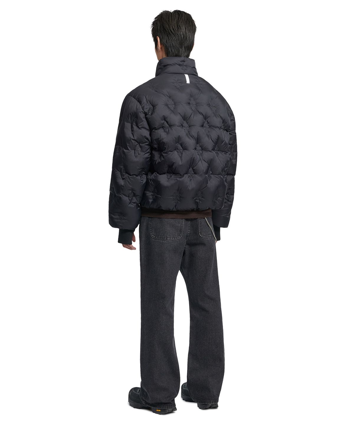 노매뉴얼(NOMANUAL) L.S SHORT DOWN JACKET - BLACK