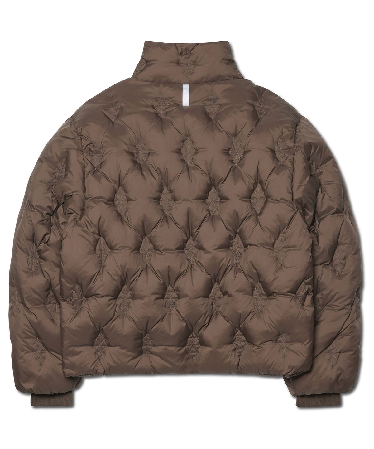 노매뉴얼(NOMANUAL) L.S SHORT DOWN JACKET - DEEP BROWN