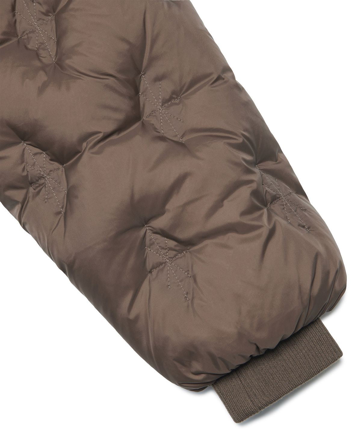 노매뉴얼(NOMANUAL) L.S SHORT DOWN JACKET - DEEP BROWN