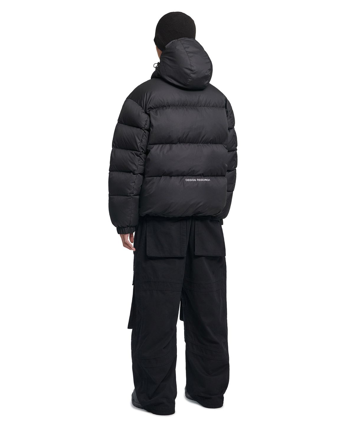 노매뉴얼(NOMANUAL) HESTIA HOODED DUCK DOWN - BLACK