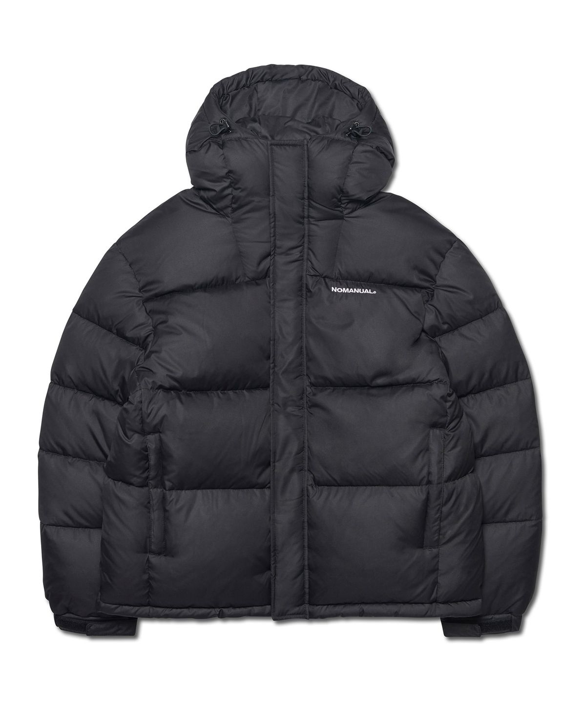 노매뉴얼(NOMANUAL) HESTIA HOODED DUCK DOWN - BLACK