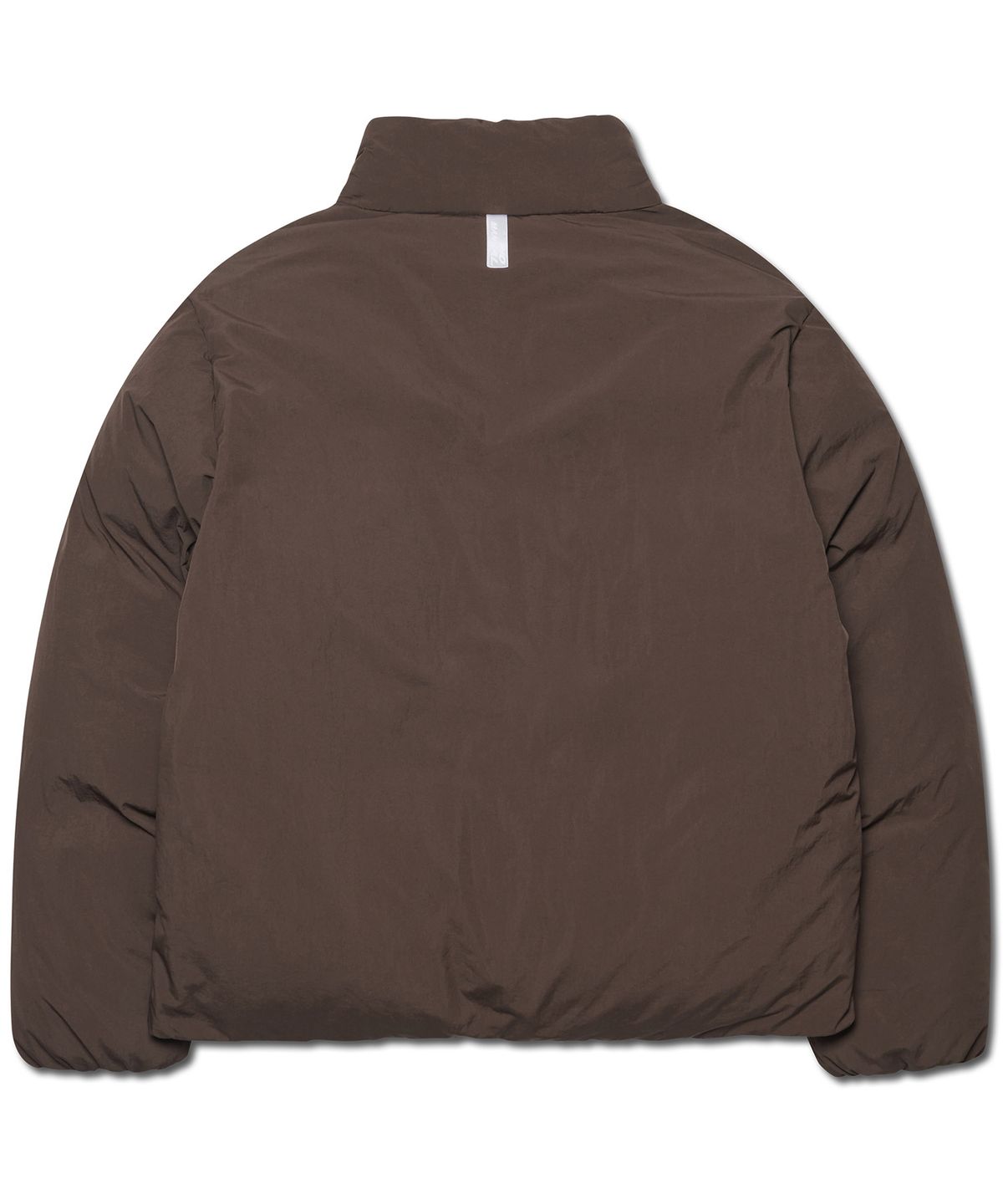 노매뉴얼(NOMANUAL) PLAIN DUCK DOWN JACKET - DARK BROWN