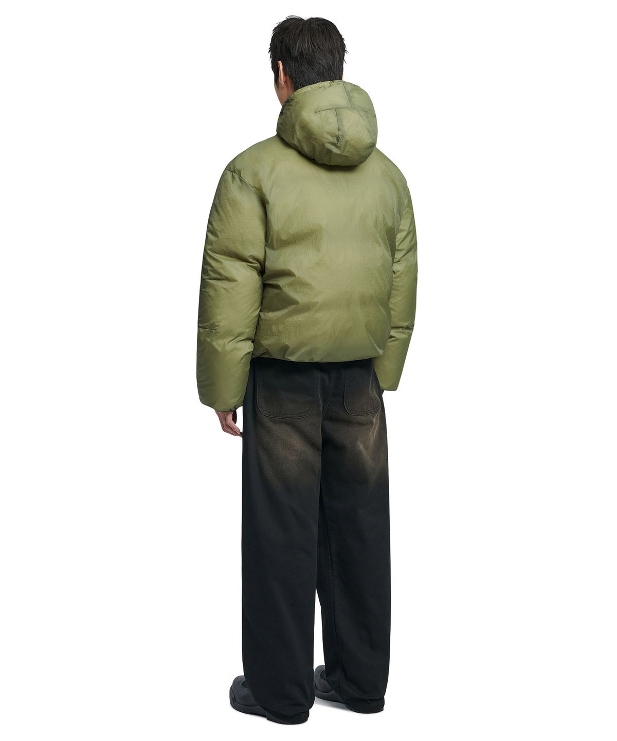 노매뉴얼(NOMANUAL) SHEER DOWN JACKET - KHAKI