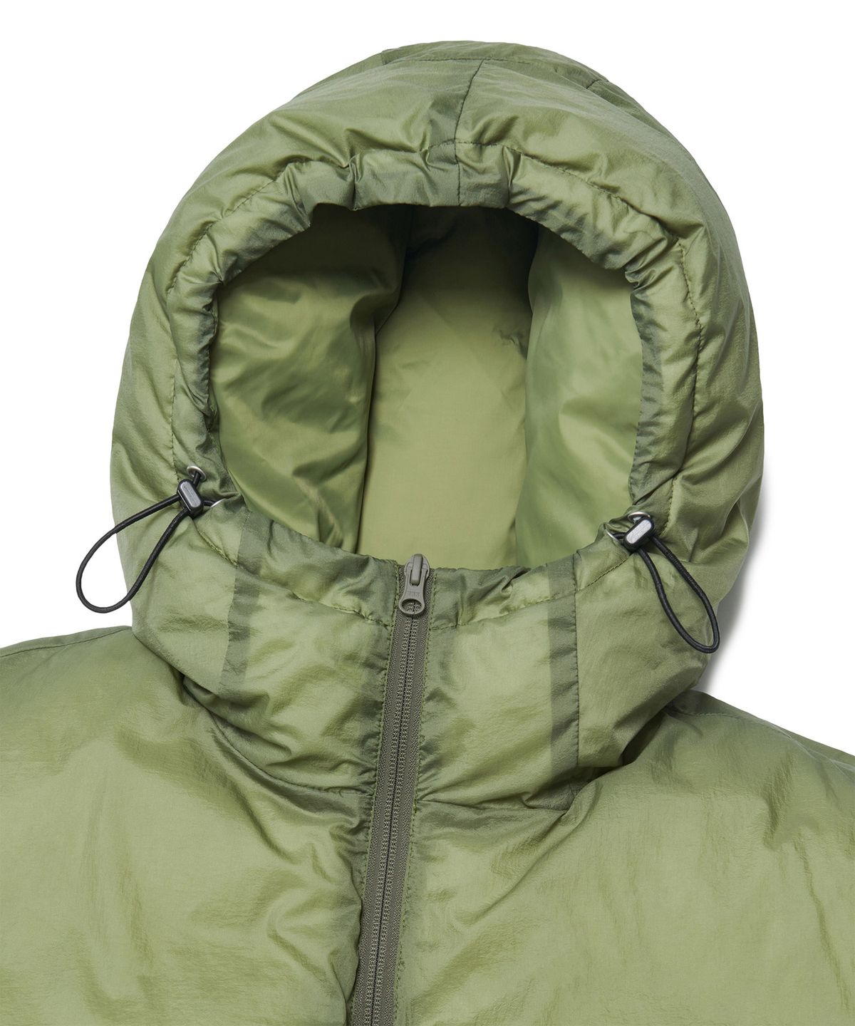 노매뉴얼(NOMANUAL) SHEER DOWN JACKET - KHAKI