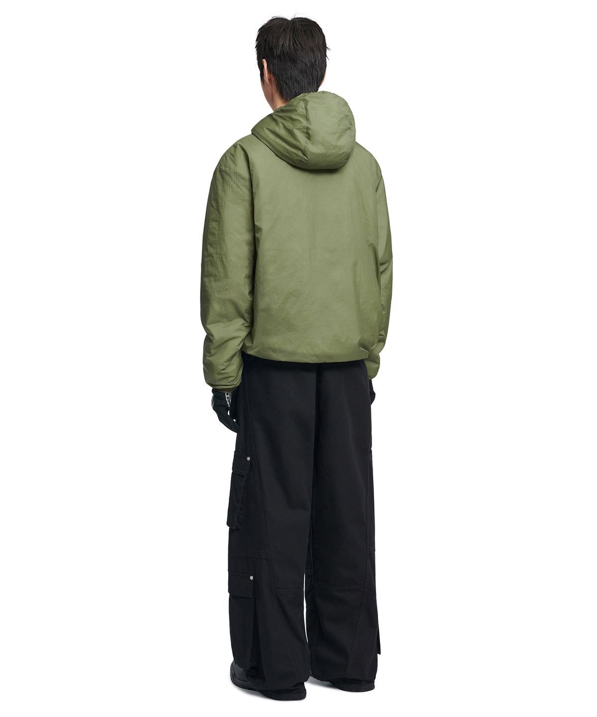 노매뉴얼(NOMANUAL) MISTY LIGHT HOODED JACKET - KHAKI