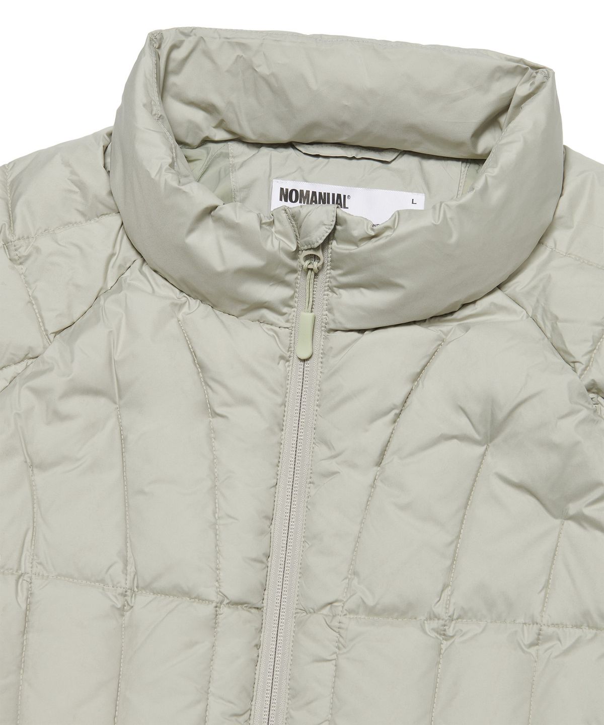노매뉴얼(NOMANUAL) NEO LIGHT DOWN JACKET - SAGE GRAY