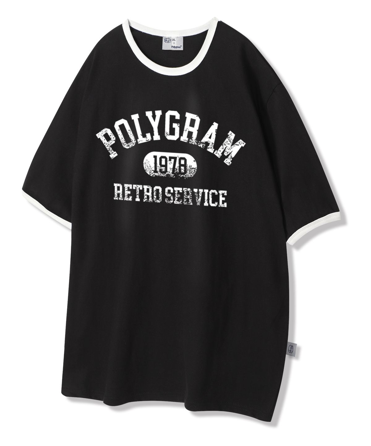 폴리그램(POLYGRAM) 레트로 서비스 링거 반팔티셔츠 - 3COLOR