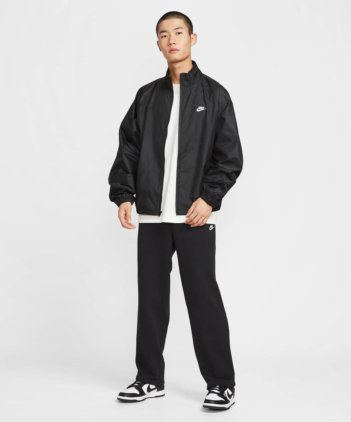 나이키(NIKE) 스포츠웨어 클럽 로스코 풀집 재킷 M - 블랙:화이트 / HV1140-010