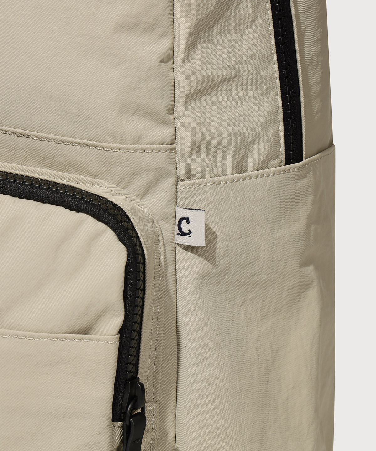 커버낫(COVERNAT) 투 포켓 데일리 백팩 Beige