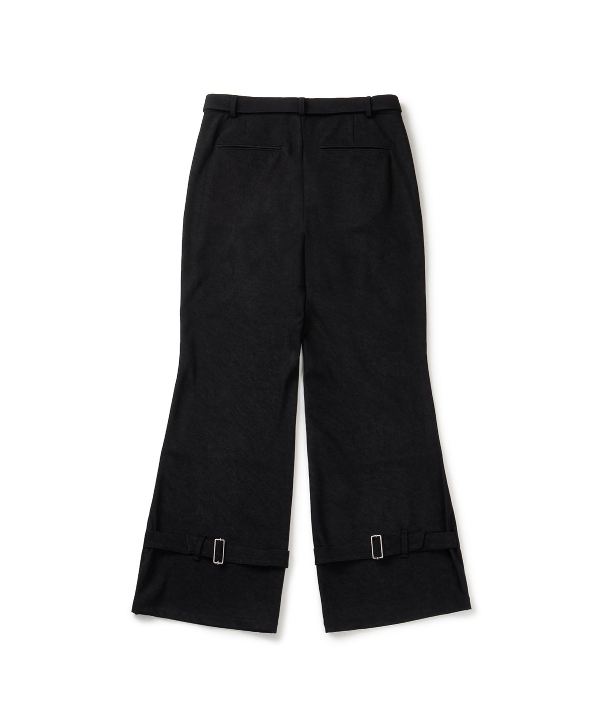 떼마(THEMA) belted stained flare pants (black)