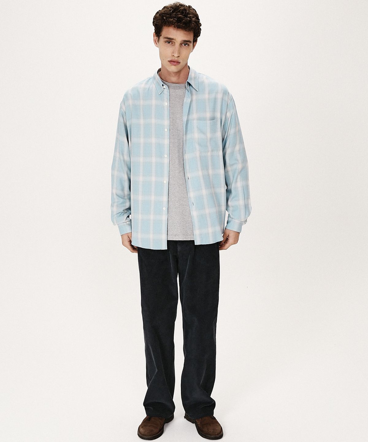 셔터(SHIRTER) NAVONA SHIRT V3 (CHECK SKY)