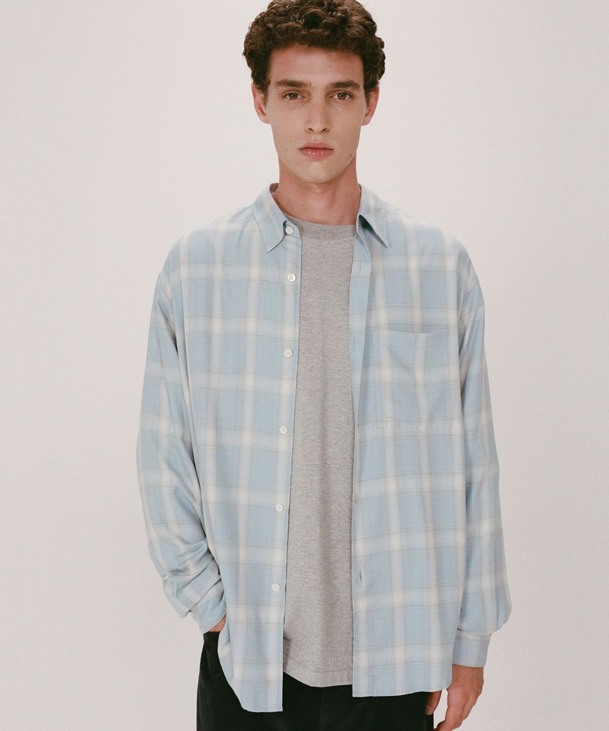 셔터(SHIRTER) NAVONA SHIRT V3 (CHECK SKY)