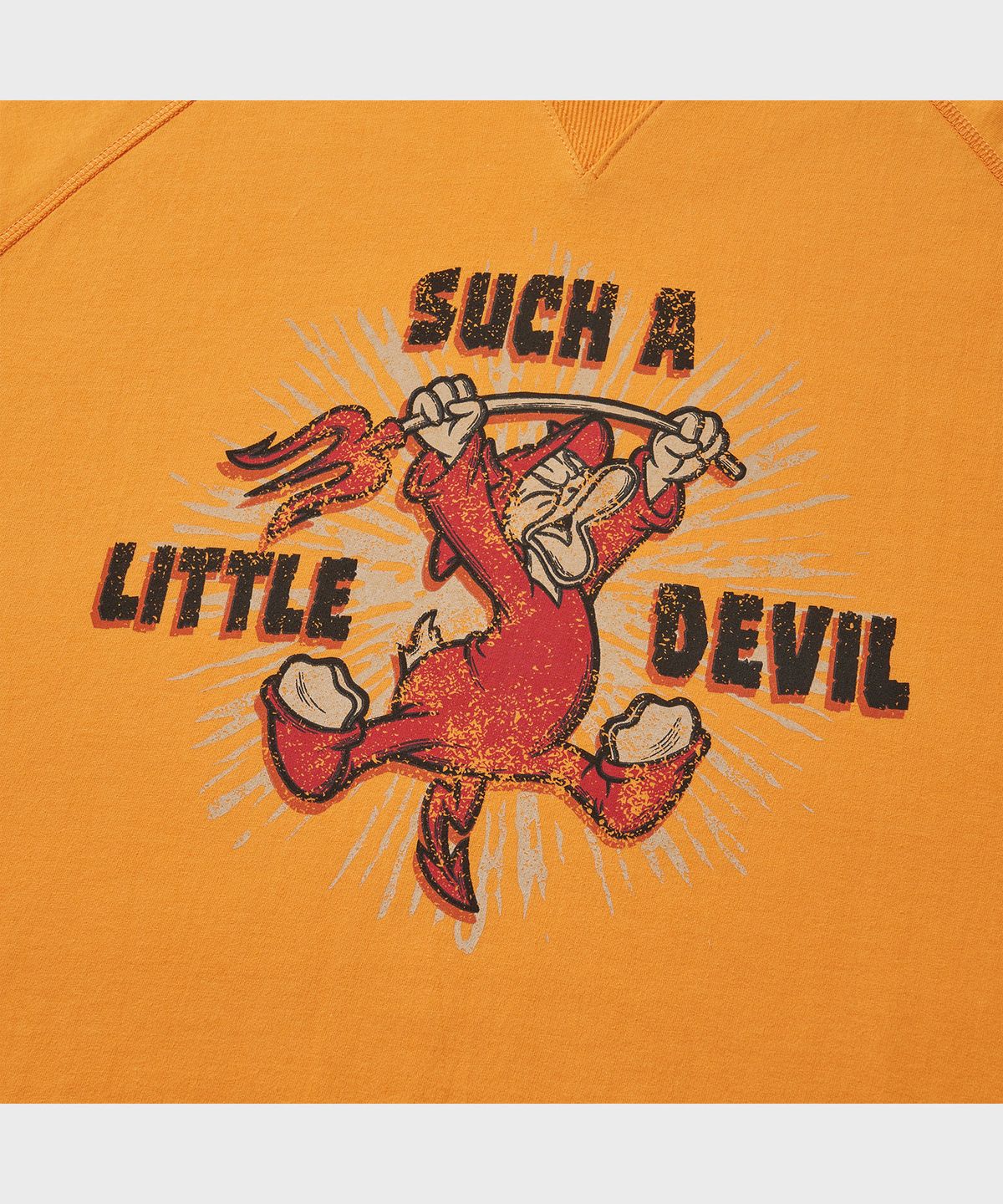 비디알(VDR) [디즈니] DONALD LITTLE DEVIL SUMMER SWEAT [Flame Orange]