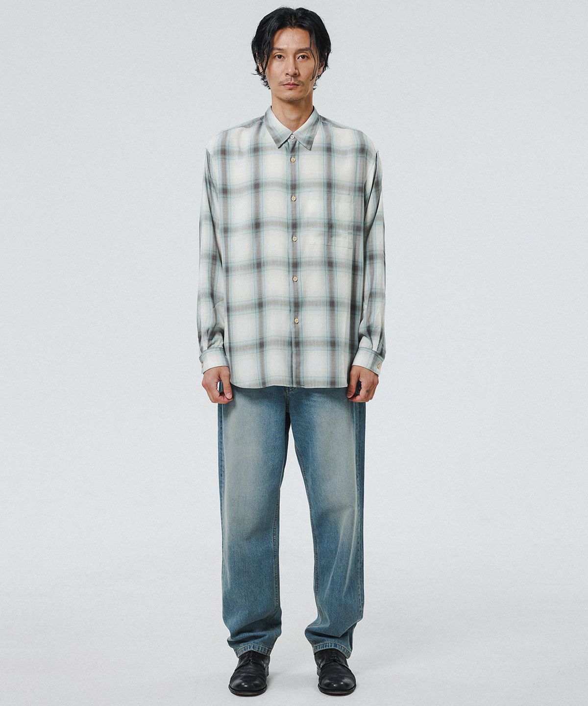셔터(SHIRTER) NAVONA SHIRT V3 (CHECK GREEN)