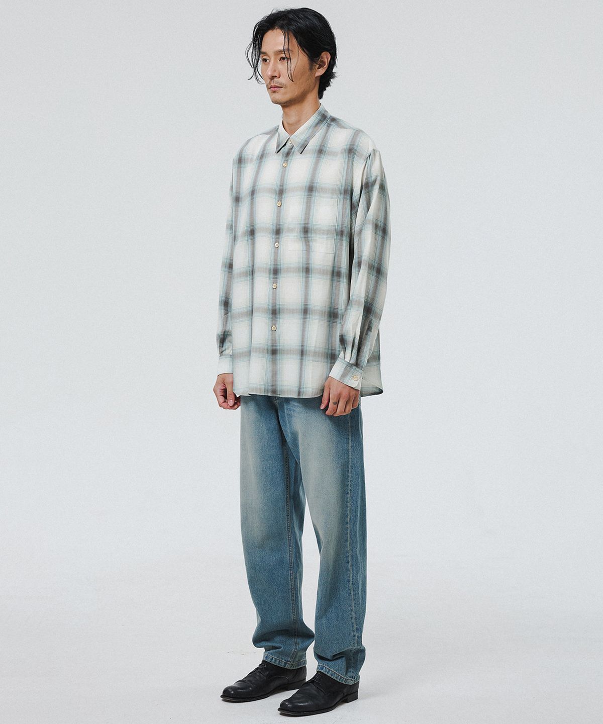 셔터(SHIRTER) NAVONA SHIRT V3 (CHECK GREEN)