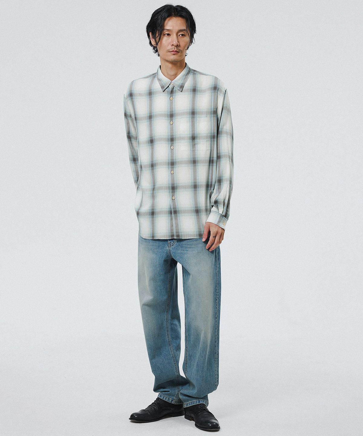 셔터(SHIRTER) NAVONA SHIRT V3 (CHECK GREEN)