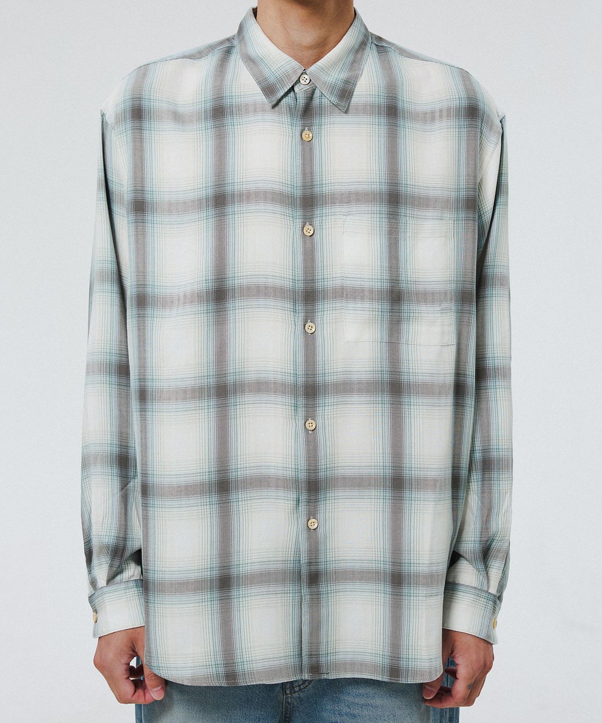 셔터(SHIRTER) NAVONA SHIRT V3 (CHECK GREEN)