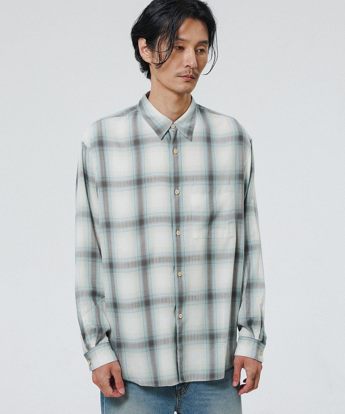 셔터(SHIRTER) NAVONA SHIRT V3 (CHECK GREEN)