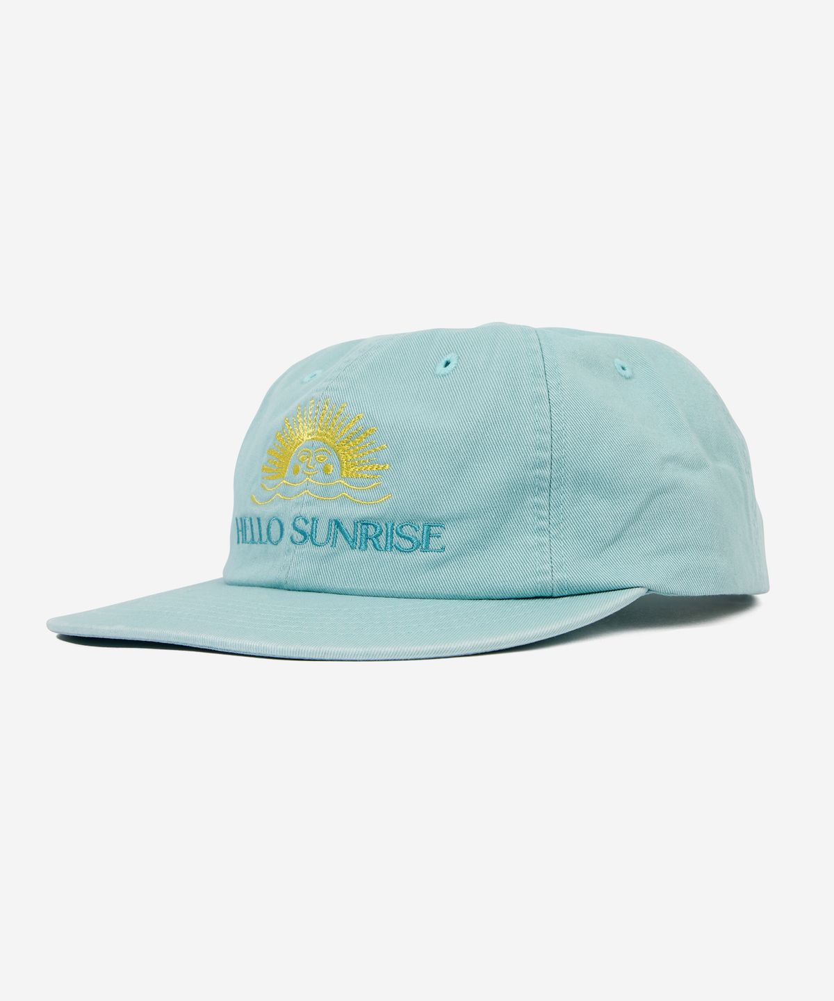 헬로 선라이즈(HELLO SUNRISE) Washed Two Tone Logo 6panel Cap_Sky Blue