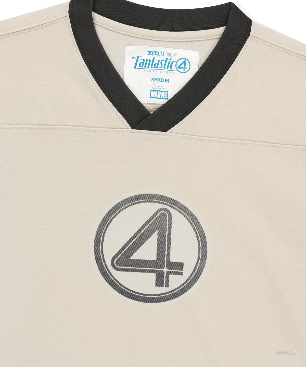 썬러브투어(SUNLOVETOUR) [The Fantastic Four] 3/4 Sleeve Tee Oatmeal