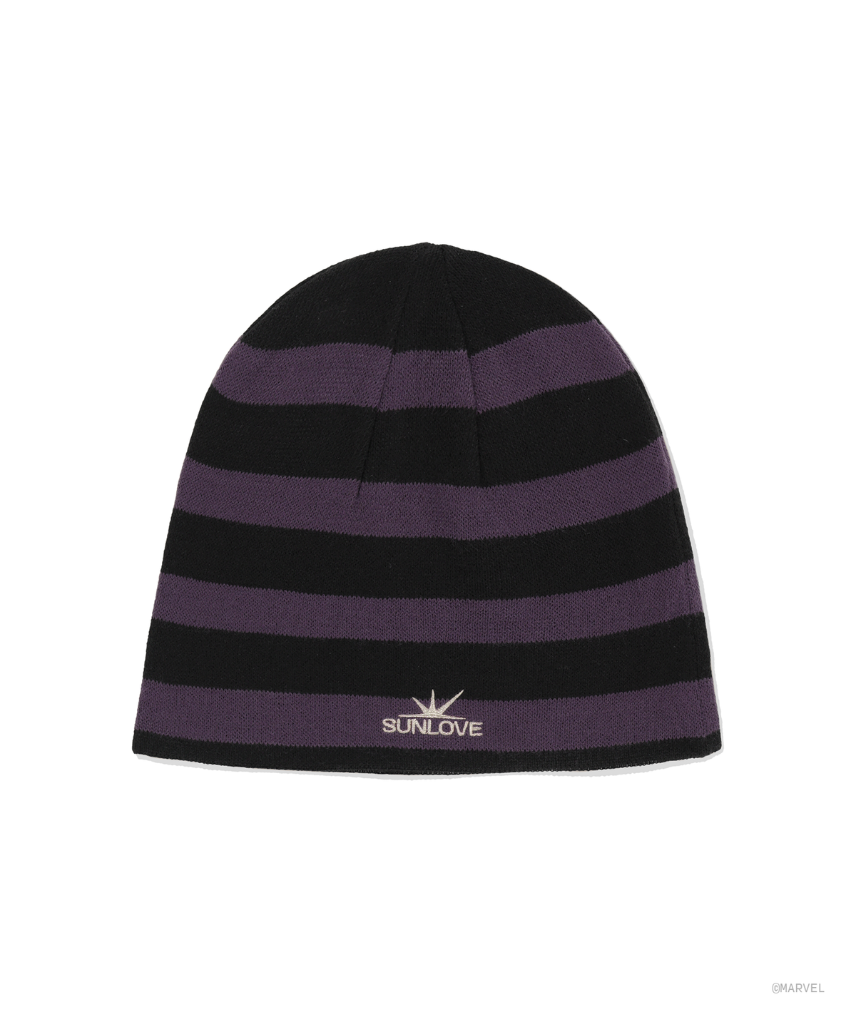 썬러브투어(SUNLOVETOUR) [The Fantastic Four] Striped Beanie Purple